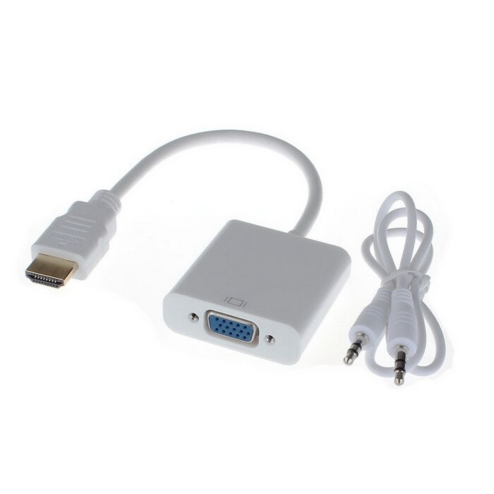 Adaptor Nelbo HDMI - VGA, de calitate superioara, cablu audio inclus