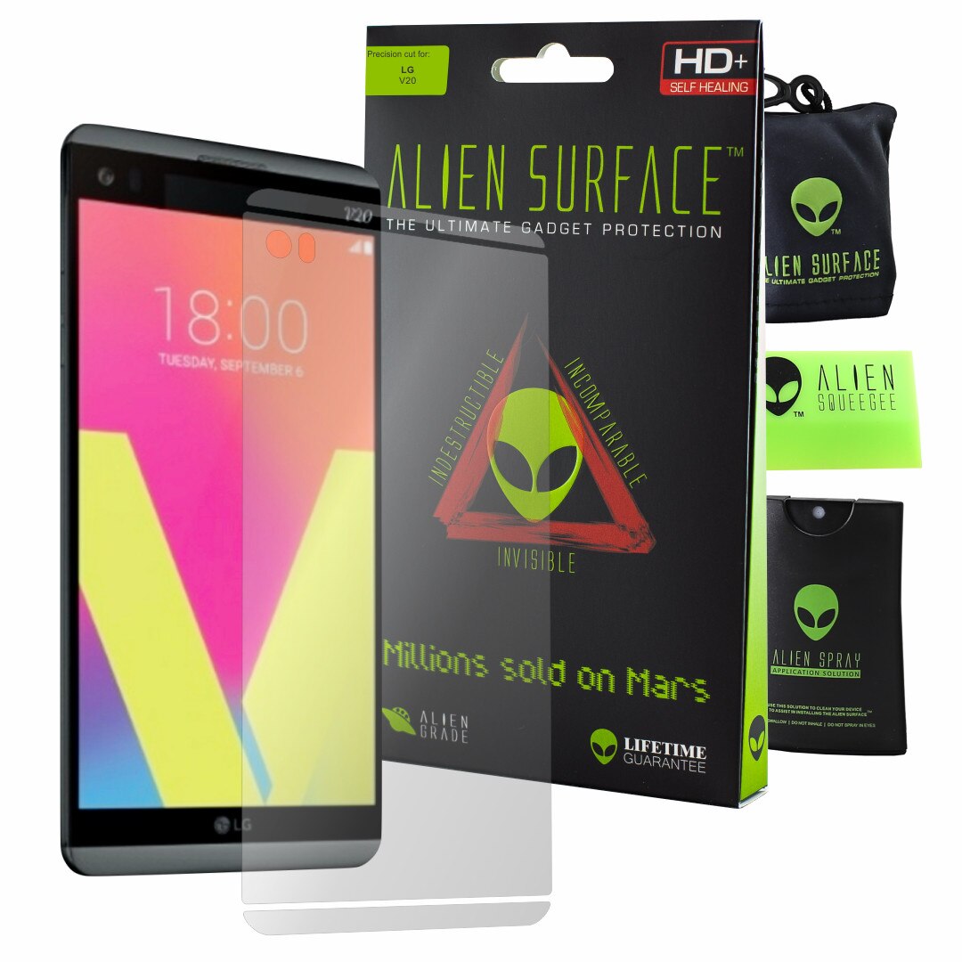 Folie Alien Surface HD, LG V20, protectie ecran + Alien Fiber cadou
