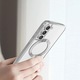 Tok Samsung Galaxy A17 5G/A17 4G-hez, Luxury Crystal MagSafe, Q19, TPU, Lila