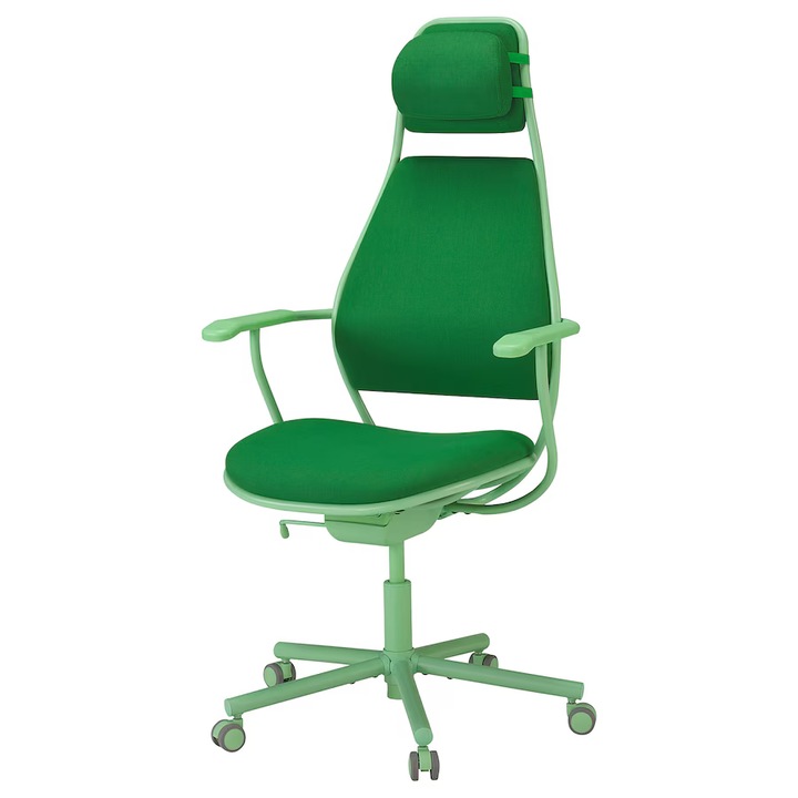 Gaming szék, zöld, 110 kg