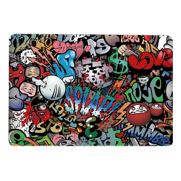 Husa de protectie pentru MacBook Pro 2021-2023 Mushui, plastic, multicolor, 14 inchi