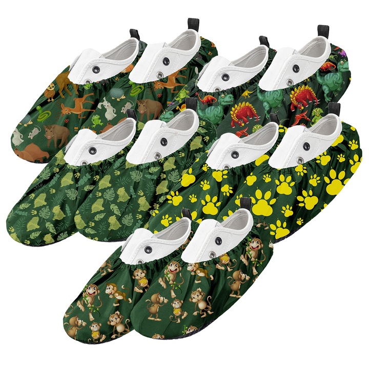 Set de 5 bucati, Capac de protectie pentru pantofi, marimea 31-37, MIX, verde