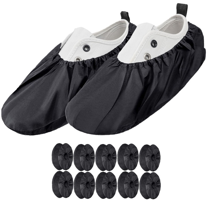 Set de 5 bucati, Capac de protectie pentru pantofi, marimea 40-45, negru