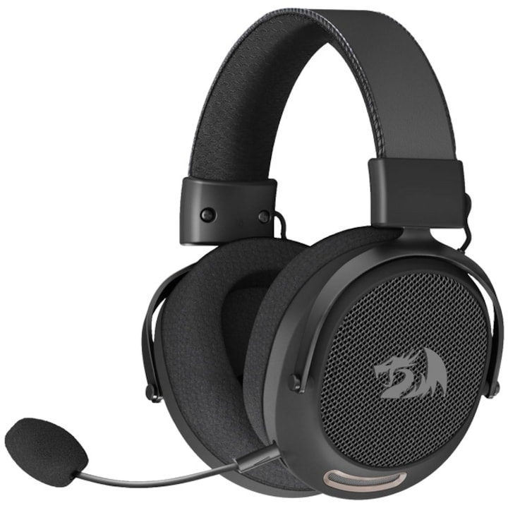 Casti gaming Redragon Arrow Pro Carbon, bluetooth, cu fir, wireless, Negru