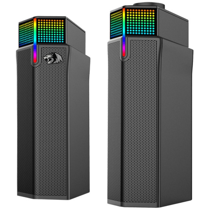 Boxe gaming Redragon Yorick, bluetooth, iluminare RGB, Negru