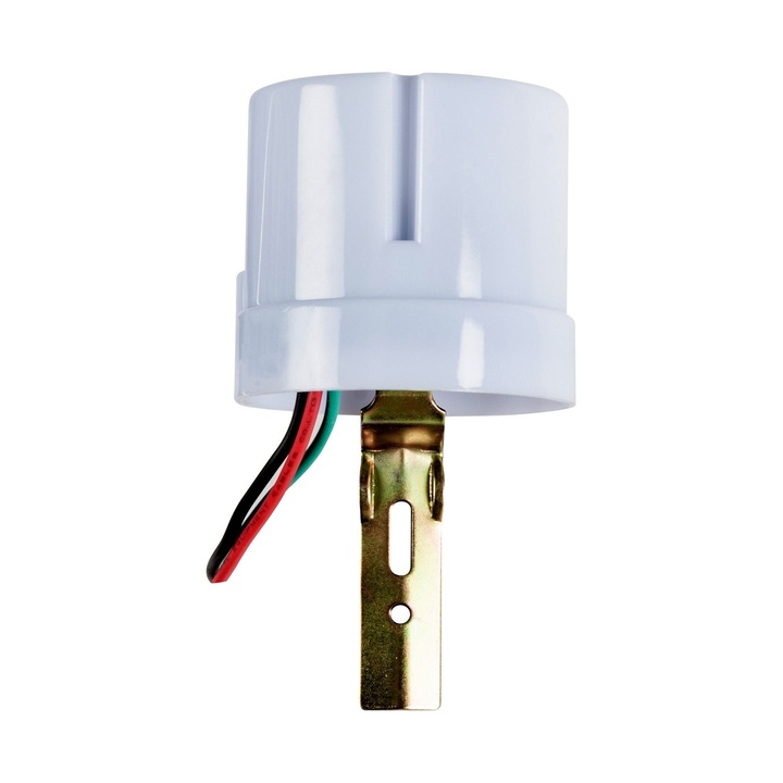 Senzor crepuscular, 360°, max 2000 W, IP 44, alb