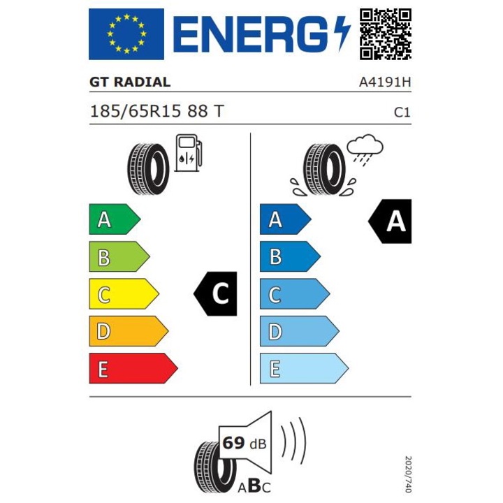 Anvelopa Vara GT-RADIAL FE2 185/65R15 88T