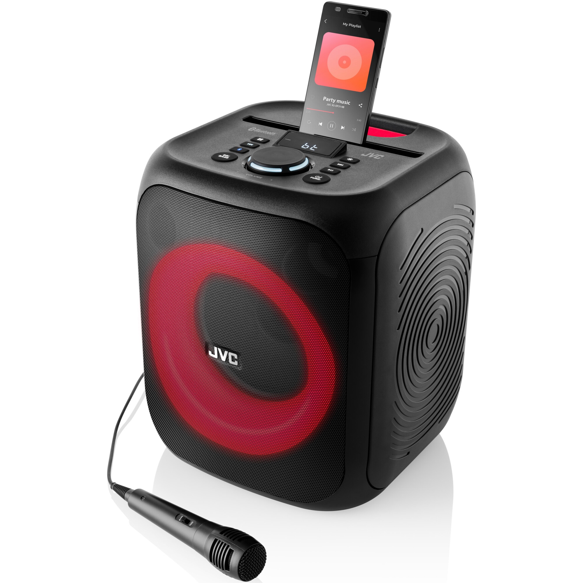 Boxa portabila JVC XS-EP314B, 60W, LED, Bluetooth, Karaoke, AUX