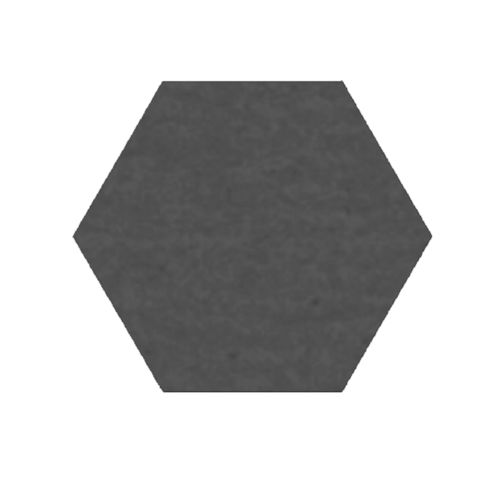 Panou decorativ hexagon mdf gri, 15x13 cm, 6 mm grosime, Mos2590g