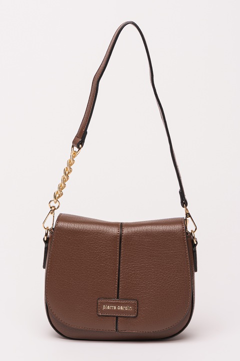 Pierre Cardin, Чанта през рамо от еко кожа, Кафяв