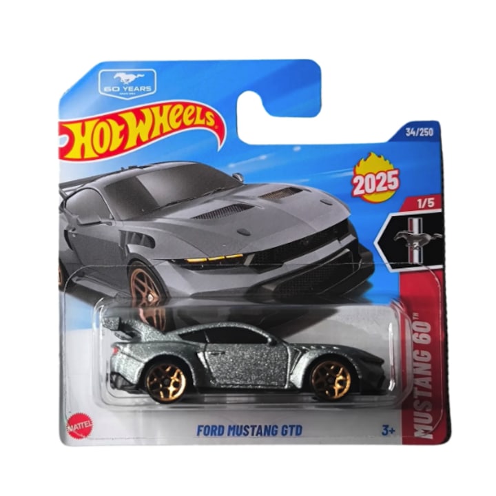 Masinuta Ford Mustang GTD Hot Wheels 1:64, 2025 - eMAG.ro