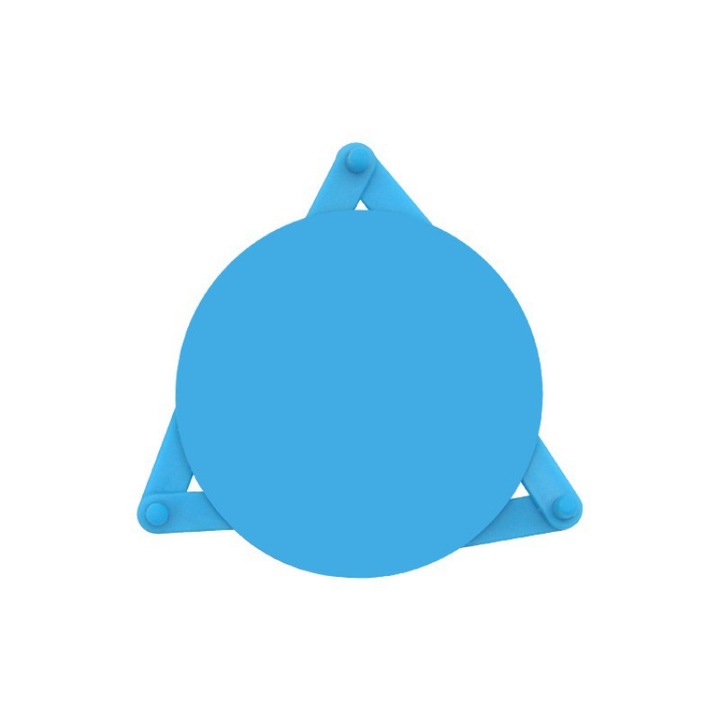 Pohárszervező, 6 db-os készlet, kék, állítható