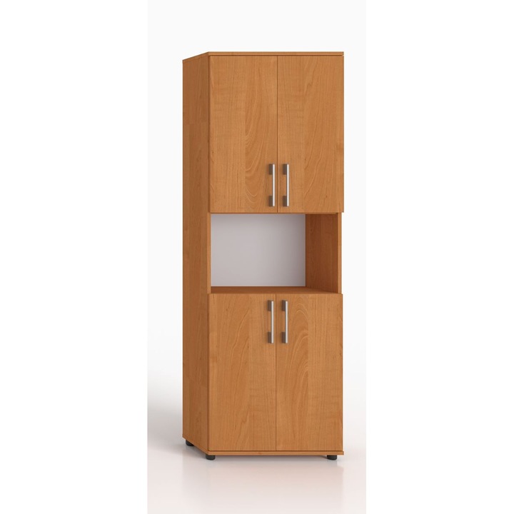 Raft birou GINDO 80cm, 4 poli, olcha, 182x80x32/40cm