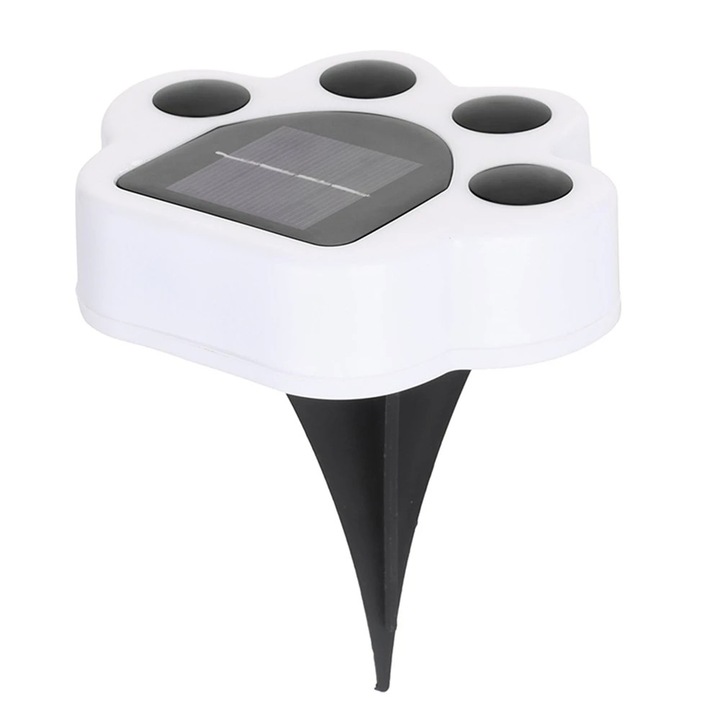 Original - Lampa solara LED, Tip laba de urs, pentru gazon sau gradina, Rezistenta la apa, Southern Sky, Alb cald