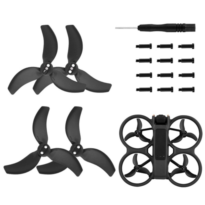 Légcsavarok a DJI AVATA 2 drónhoz - 4 db-os készlet. - Fekete - KÓD 3032S