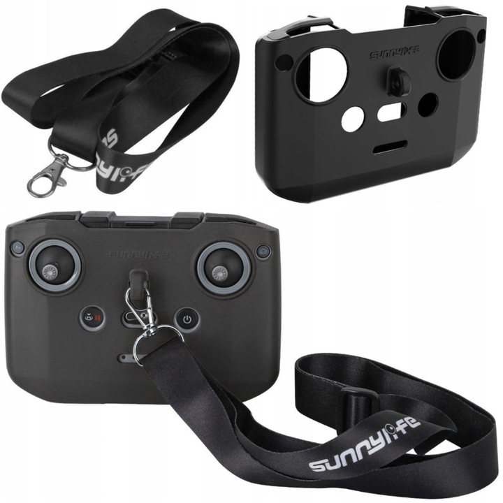 Capac de protectie maner caz curea curea pentru telecomanda pentru DJI RC-N3 RC-N2 RC-N1 - DJI Mini 2 3 Avata Neo - Negru