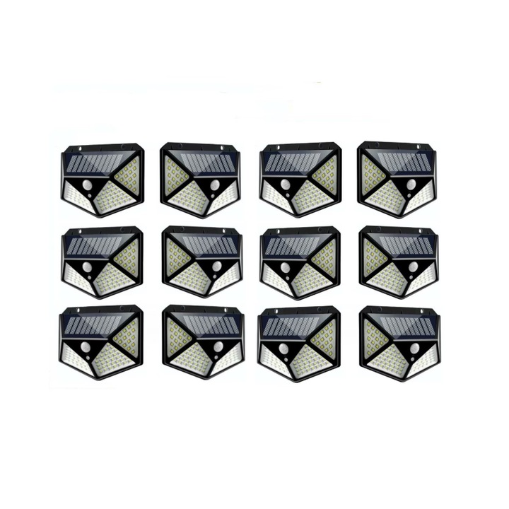 12 db napelemes lámpa szett 100 LED-del, mozgásérzékelővel, K KATHODE