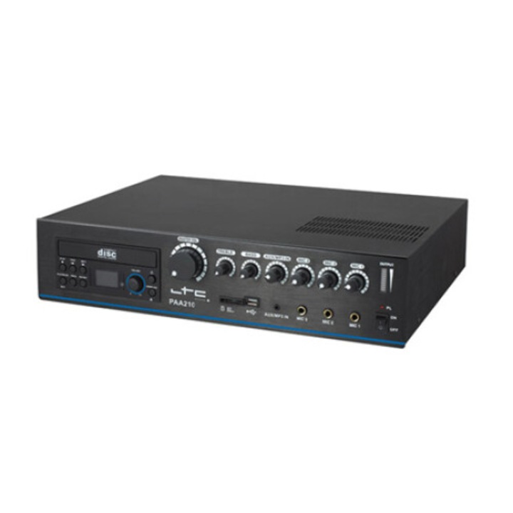 210 W-os erősítő DVD/USB/SD-MP3-mal