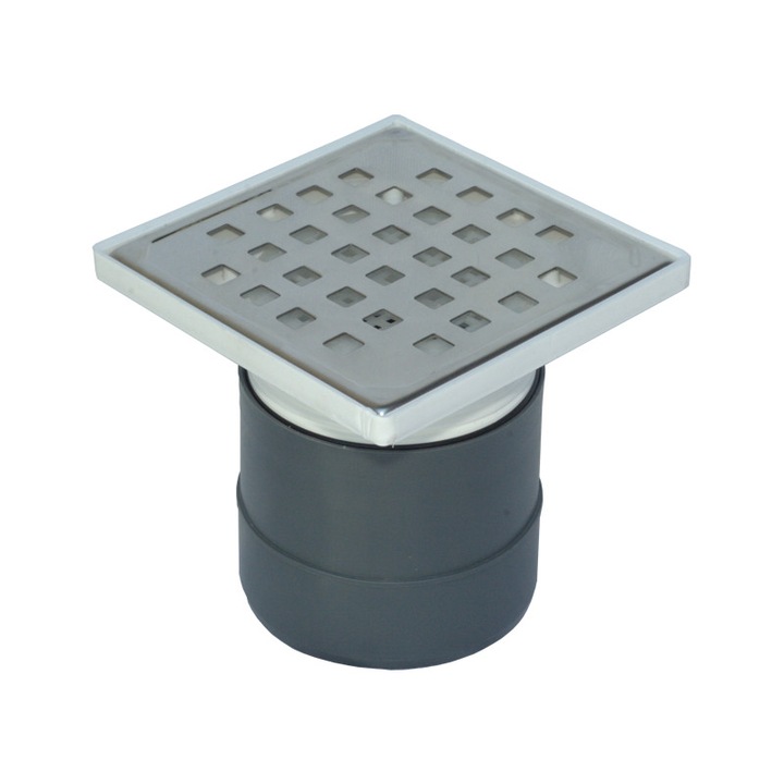 Sifon Terasa-H57 (colector, iesire verticalaØ110, cu inaltator, gratar INOX)