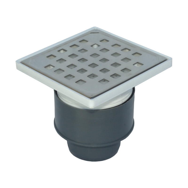 Sifon Terasa-H57 (colector, iesire verticalaØ75, cu inaltator, gratar INOX)