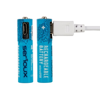 Acumulatori Serioux, set 2 buc AAA, capacitate 450mAh Acumulatori Serioux, set 2 buc AAA, capacitate 450mAh