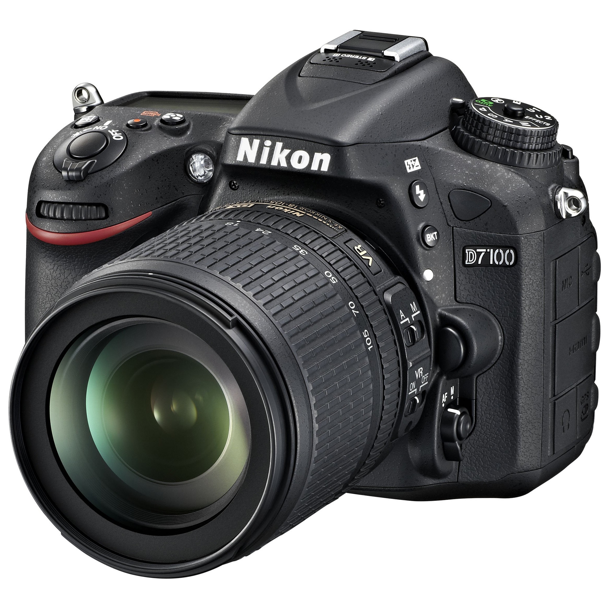 Aparat foto DSLR Nikon D7100, 24.1MP, Black + Obiectiv 18-105mm VR