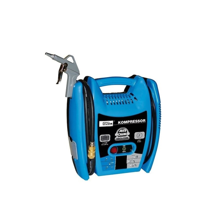 Compresor, Gude, 180/08, 8 bar, 1,1 kW, 20 V, 8 bar, 97 dB