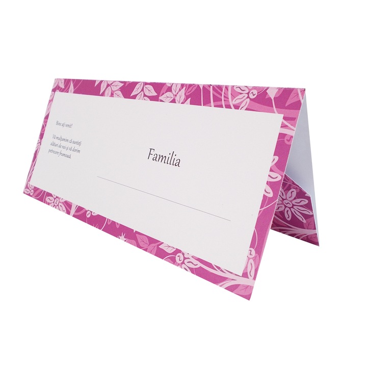 Plic de bani pentru nunta / botez, model pattern floral lila