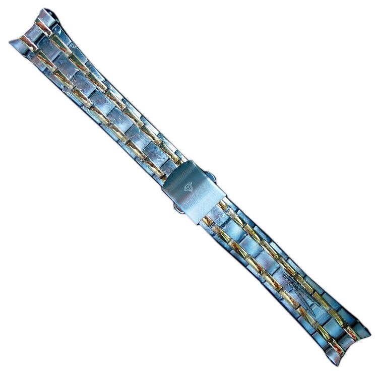 Bratara ceas dama originala Yves Camani otel inox bicolora 20 mm