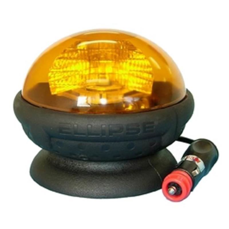 Girofar 12/24V, h114, prindere cu magnet, 2 becuri H21W 8019/A/12/24V Ellipse Sacex