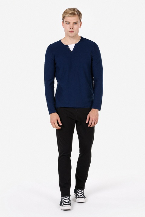 COLIN'S, Pulover cu decolteu in V, Bleumarin