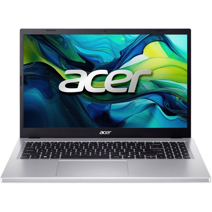Лаптоп Acer Aspire Go 15 AG15-41P-R1QC с AMD Ryzen 7 7735HS (3.2/4.7GHz, 16M), 16 GB, 512GB M.2 NVMe SSD, AMD Radeon 680M, Linux, Сребрист