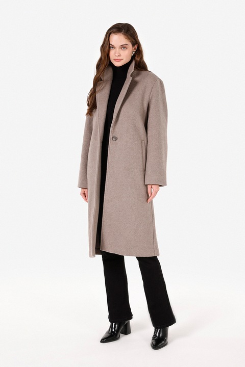 COLIN'S,Palton din amestec de lana, Maro deschis