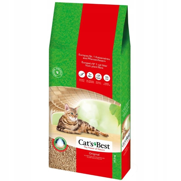 Asternut din lemn Cat's Best, 2 x 40l