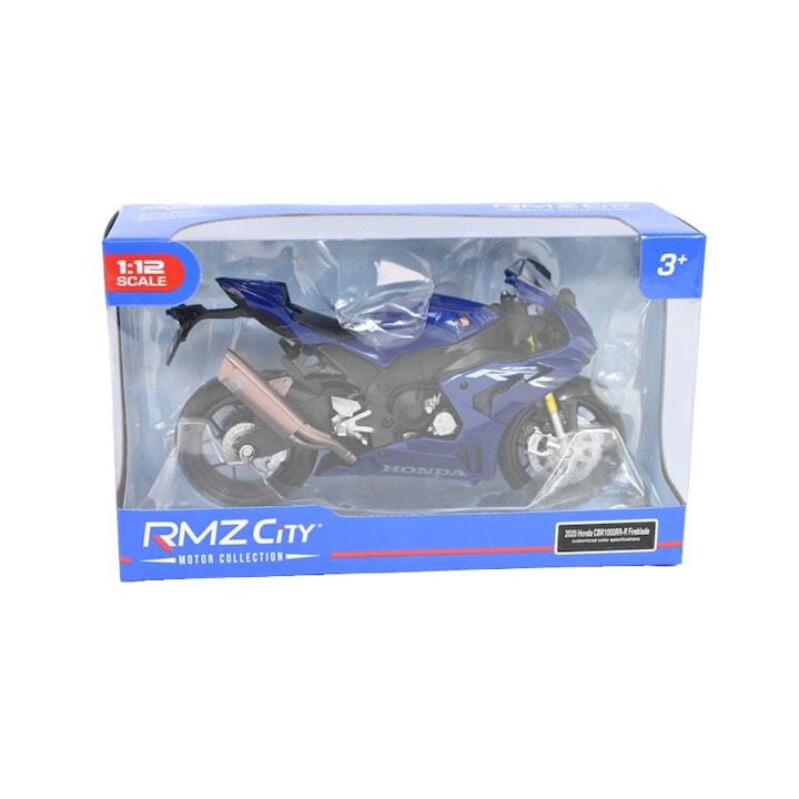 Модел RMZ 1:12, мотоциклет Honda Fireblade, син