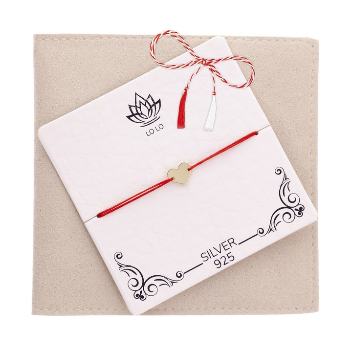 Bratara Silver 925 Gold Plated - Inimioara