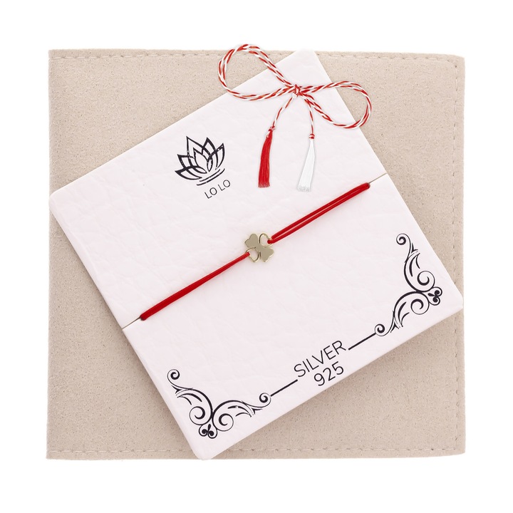 Bratara Silver 925 Gold Plated - Trifoi