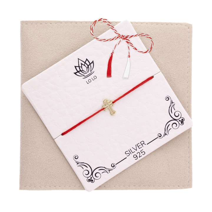 Bratara Silver 925 Gold Plated - Cruciulita