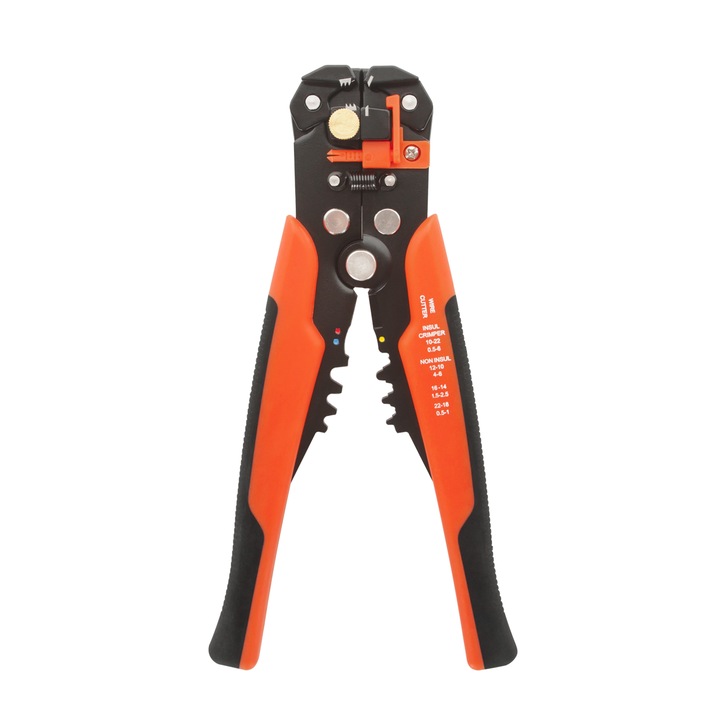 Lexton NAR0400 5 az 1-ben szigetelőanyag-vágó és krimpelőfogó, 24-10 AWG