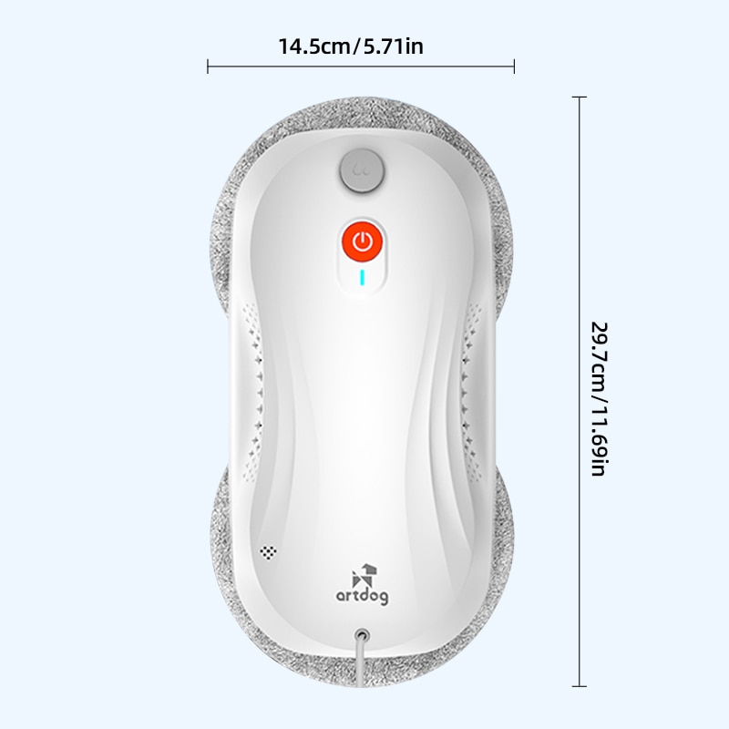 Robot de curatat geamuri S6, alb, 72W, 3200Pa aspiratie, 1.18kg