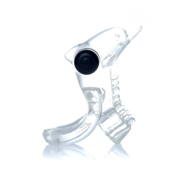 Boss sorozat, vibráló gyűrű péniszhez és herékhez delfin alakú stimulátorral hatékonyan növelheti az erekciót