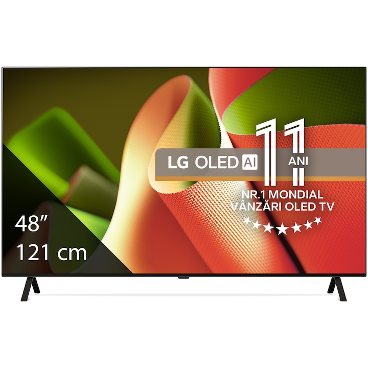 Televizor LG OLED 48B43LA, 121 cm, Smart TV, 4K Ultra HD, 100 Hz, Clasa G