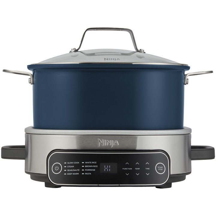Мултикукър Ninja Foodi PossibleCooker 8 in 1 MC1101, 1400W, 6 л, 8 функции, Подвижна купа, Син