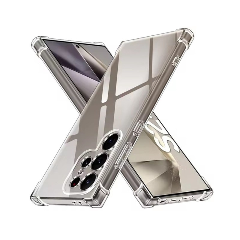 Husa Upzz® Shock Armor Compatibila Cu Samsung Galaxy S25 Ultra, Protectie Sporita, Design Premium, Silicon, Transparenta