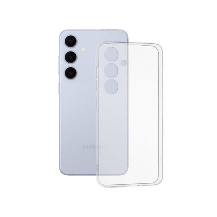 HusaUpzz® Slim, Compatibila Cu Samsung Galaxy S25, Pastreaza Aspectul Original, Protectie La Camere, Transparenta