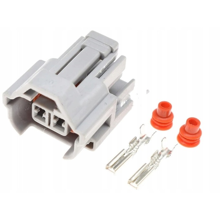 Injektor kábel csatlakozó, Denso DJ7024-2.0-21, hermetikus, komplett készlet