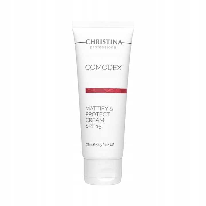 Crema de fata Christina Comodex Mattifying SunScreen SPF 15, 75 ml, matifianta, protectie solara, pentru ten gras