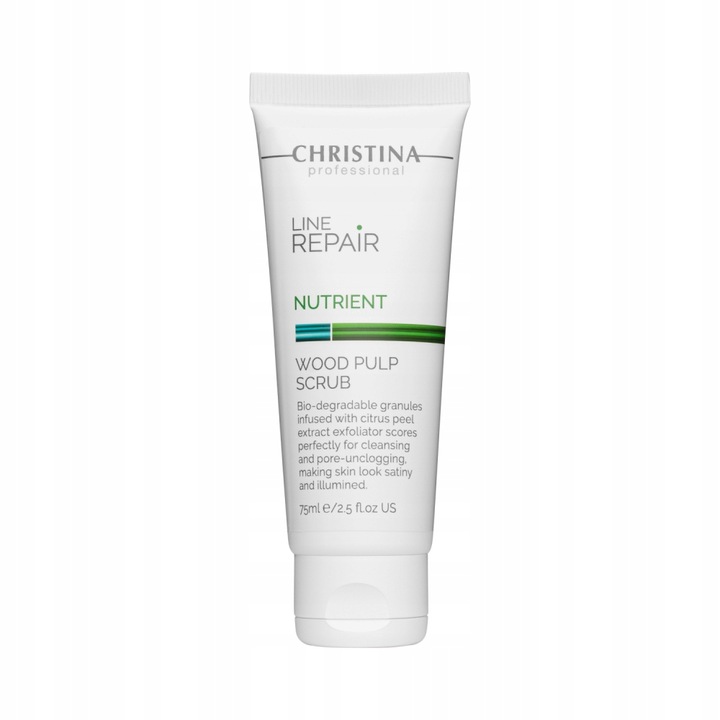 Scrub pentru fata Christina Line Repair Nutrient, pulpa de lemn, 75 ml, efect de iluminare, curatare profunda