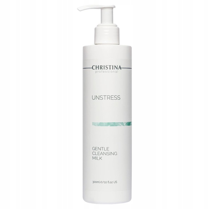 Lapte demachiant delicat Christina Unstress, 300 ml, pentru piele sensibila, curatare eficienta, hidratare