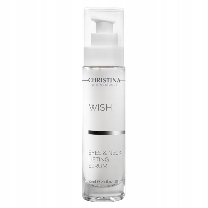 Serum lifting pentru ochi si gat, Christina Wish, 30 ml, hidratare profunda, protectie impotriva imbatranirii